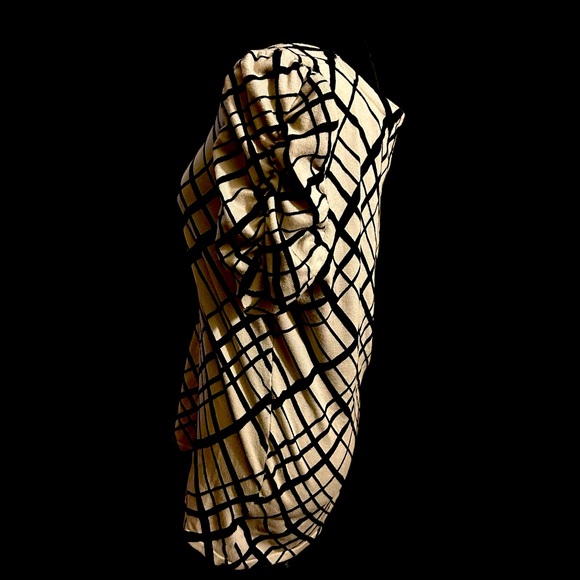 Style & Co. beige & black geometric striped knit top in size Large. - Picture 4 of 4